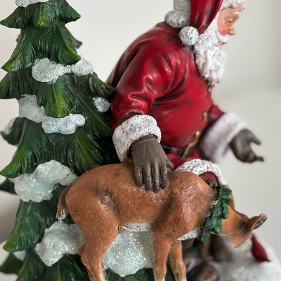 Napco Large Santa Claus Feeding The Animals Christmas Eve  11.5’’ Table Figurine - Picture 9 of 12